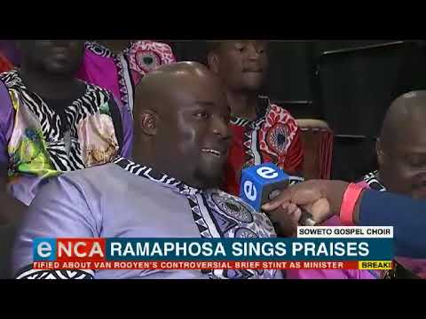 President Cyril Ramaphosa will officially congratulate Soweto Gospel Choir