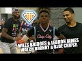 LeBron James Miles Bridges Watch Bronny The Blue Chips PUT IN WORK USBA Nationals