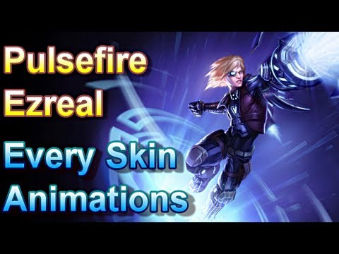 Pulsefire Ezreal - Every Skin Animations - League of Legends