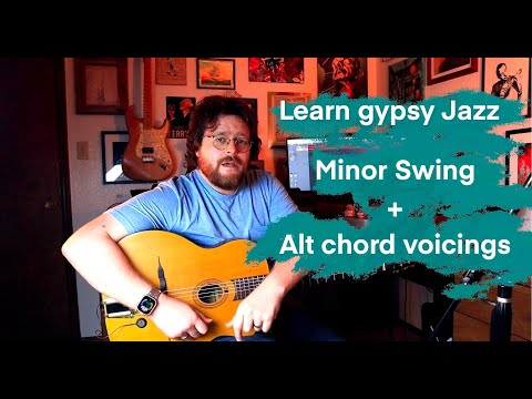 Gypsy jazz lesson - Minor Swing - chords and alternate voicings
