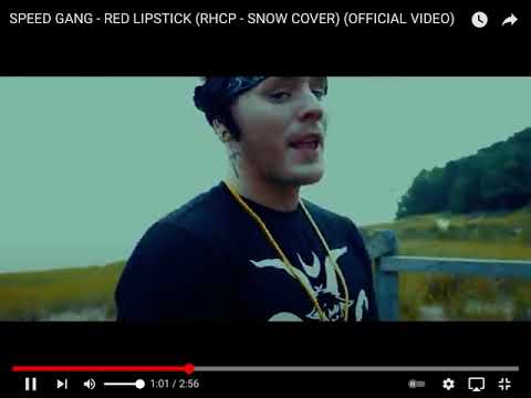 Speed gang red lip stick it’s fire