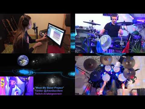 Alex GooVern play drums live, Jam with looper cover by Nági   They don't care about us 20191109