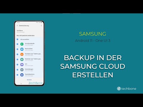 Backup in der Samsung Cloud erstellen [Android 11 - One UI 3]