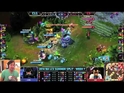 HotShotGG Reacts to CLG 3 - Vs C9