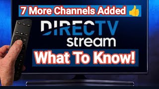 DirecTV stream|ADDS 7 More Channels! Even MORE COMING👍