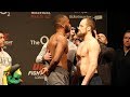 UFC London: Leon Edwards vs. Gunnar Nelson Weigh-In Staredown - MMA Fighting