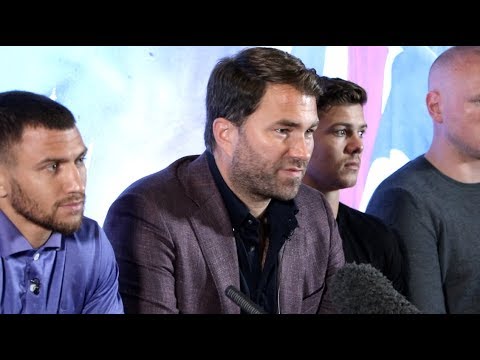 EDDIE HEARN PRESENTS - VASYL LOMACHENKO v LUKE CAMPBELL (FULL) PRESS CONFERENCE WITH GEORGE GROVES