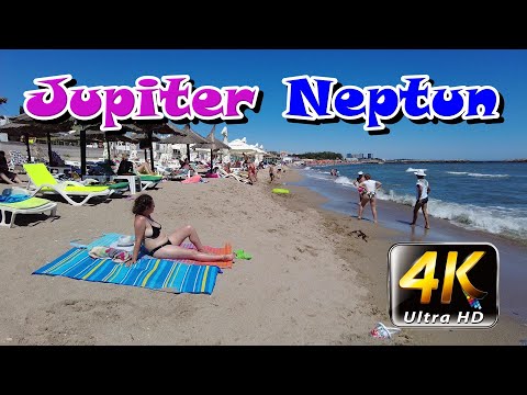 Plaja Jupiter Neptun - Jupiter Neptun beach, Romania, 4K - August - travel video calatorie tourism