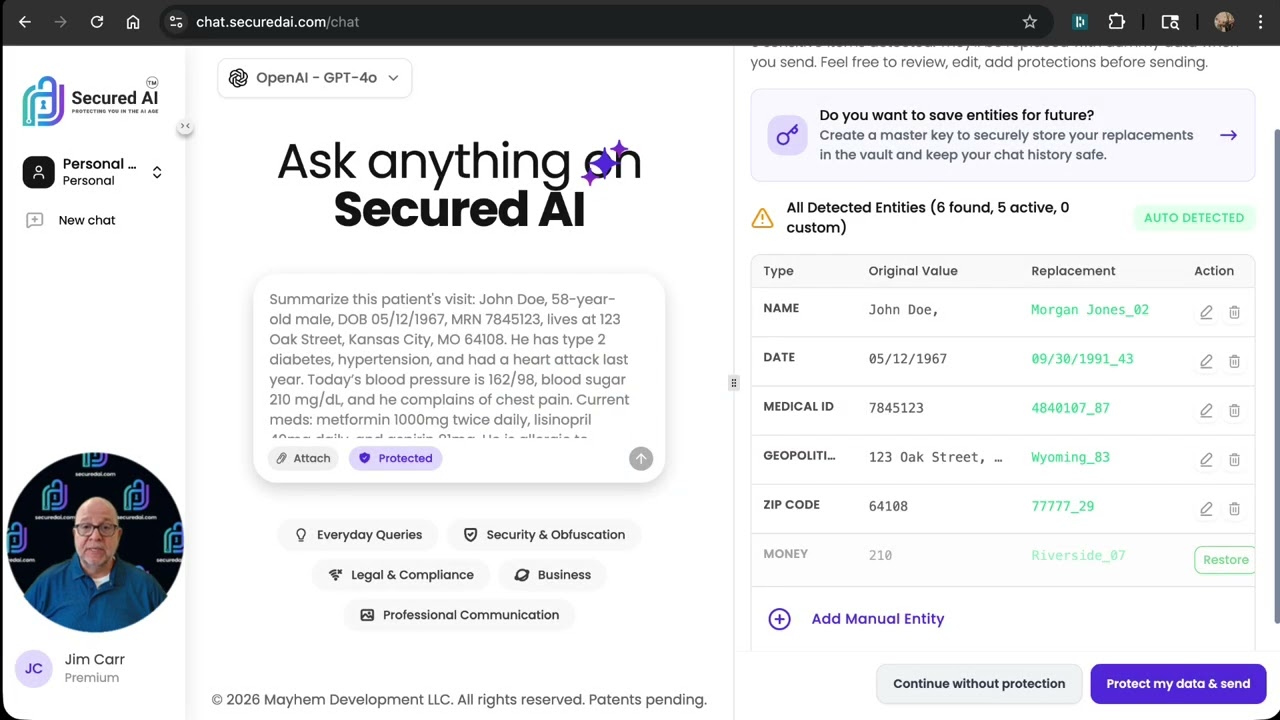Secured-ai video preview