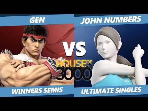 Xeno 200 Winners Semis - Gen (Palutena, Ryu) Vs. John Numbers (Wii Fit) Smash Ultimate - SSBU