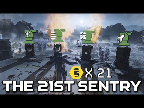 The 21ST Sentry - 21 TURRETS Team Loadout! | Helldivers 2
