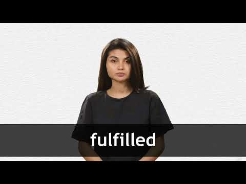 FULFILLED - Meaning & Translations | Collins English Dictionary