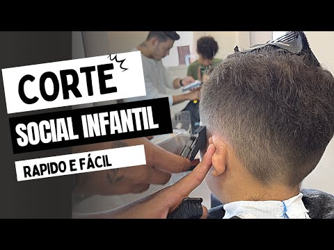 Corte social infantil rápido e fácil ⚡️⚡️✂️✂️