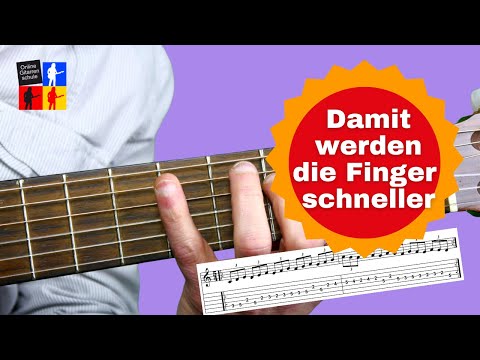 Schneller Umgreifen: einfache Tonleiter-Übung für bewegliche Finger