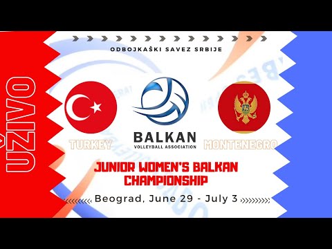 Junior Women`s Balkan Championship, Beograd: Turkey - Montenegro 3:1