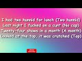 Gunna 200 FOR LUNCH Lyrics