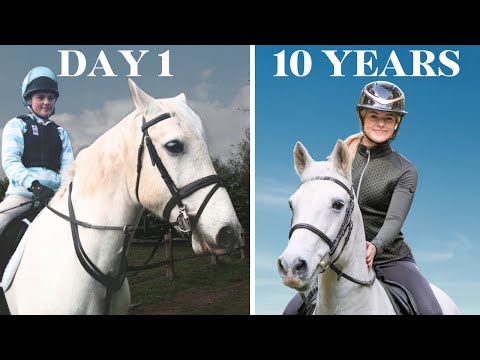 DAY 1 VS 10 YEARS WITH MY HEART HORSE