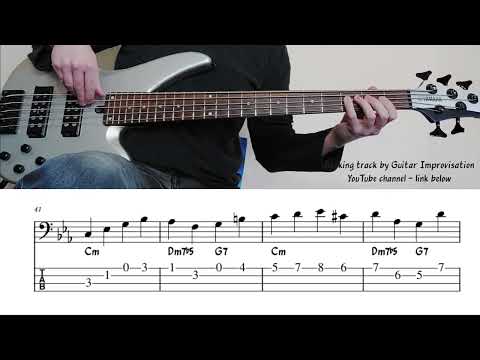 "Softly, as in a Morning Sunrise" | Walking Bass Etude w/ On-Screen TAB Notation