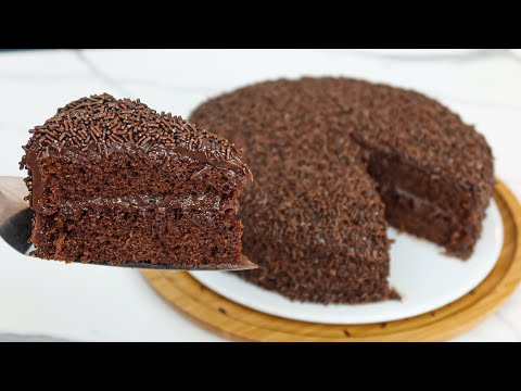 WITHOUT BLENDER AND WITHOUT MIXER! SIMPLE CHOCOLATE CAKE AND COFFEE