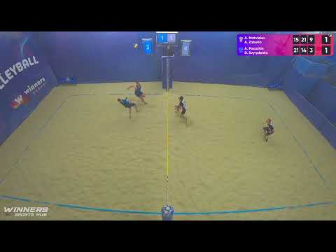 09:55 A. Matvieiev / A. Zabuha - A. Pasazhin / D. Svyrydenko 09.02.2023 | Winners Beach Volleyball