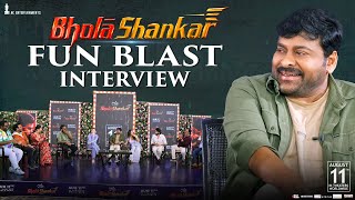 Bholaa Shankar Team Fun Blast Interview | Chiranjeevi | Keerthy | Tamannaah | Meher Ramesh video