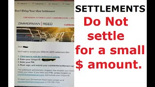 Pathetic law Firms like Zimmerman-Reed & Tidrick Law firm are throwing drivers under the bus. Low $$