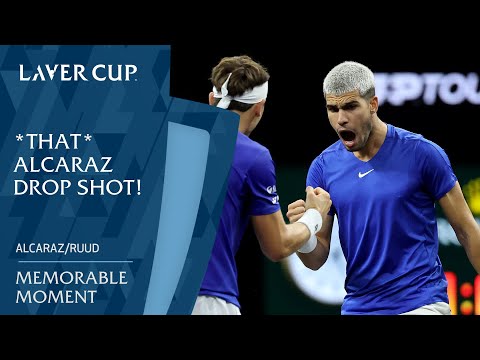 Magical Carlos Alcaraz Drop Shot Sends Everyone Wild! | Laver Cup 2025