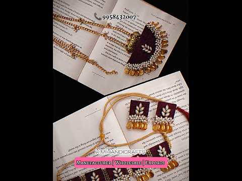 Handmade Fabric Jewellery for Haldi Mehandi Ceremony Return Gift