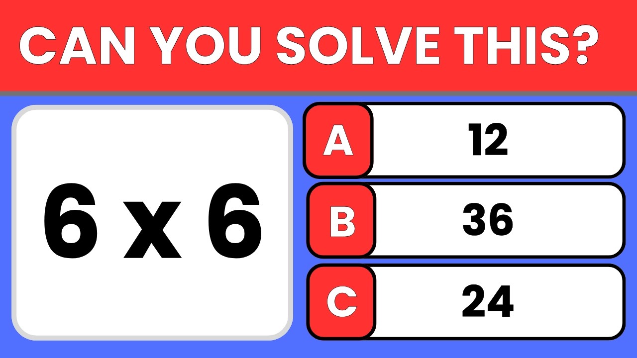 Can You Pass This Genius IQ Math Quiz? 🎯🧠