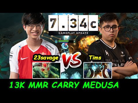 Talon.23savage [Medusa] Practice Hard For DreamLeague SS 21 vs Tims Earthshaker Dota 2 pro Gameplay