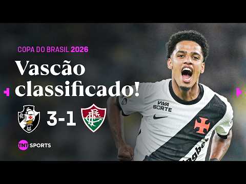 BRENNER BRILHA COM DOIS GOLS E VASCO ESTÁ NAS QUARTAS DE FINAL! VASCO 2X1 FLUMINENSE