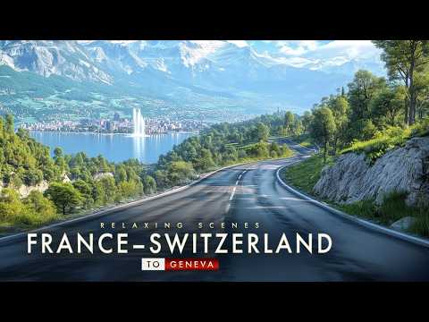 A Road Between Two Worlds | Scenic Drive from France to Geneva, Switzerland