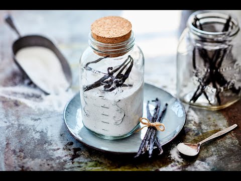 Selbstgemachter Vanille Zucker