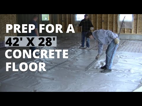 How To Prep For Pouring A Concrete Floor (42' x 28' Garage)