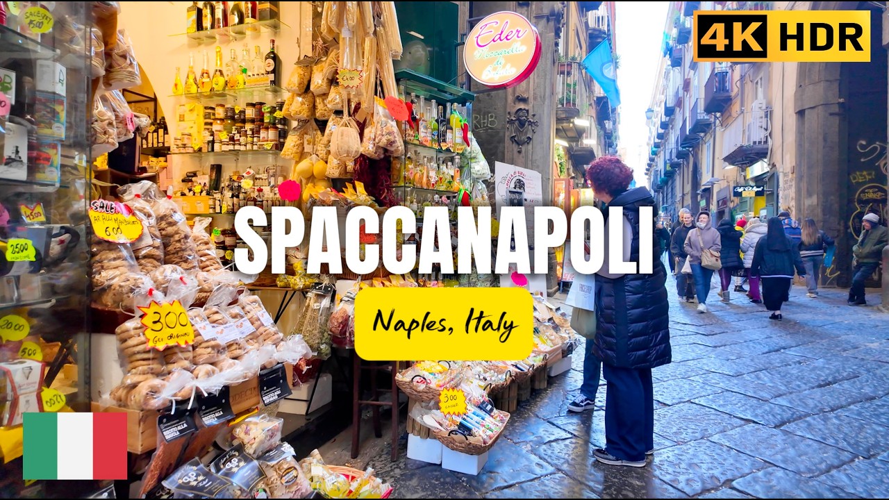 Immersive street-level walking tour through Naples Lungomare, Italy, showcasing authentic urban landscapes, local architecture, and the vibrant atmosphere of the city's neighborhoods