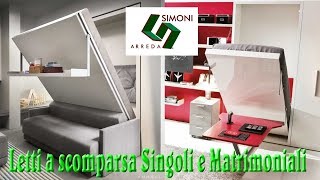 Letti a Scomparsa singoli e matrimoniali - Simoni Arreda