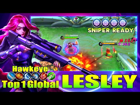 Lesley Insane Bullet! Top 1 Global Lesley by Hawkeye ~ Mobile Legends