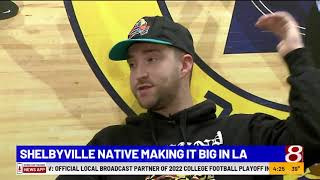 "All Indiana": Kid Quill performing during Pacers halftime show