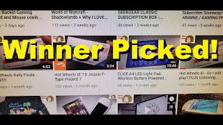 Giveaway WINNER PICKED! (RAW FOOTAGE)  + Enter to win next giveaway!