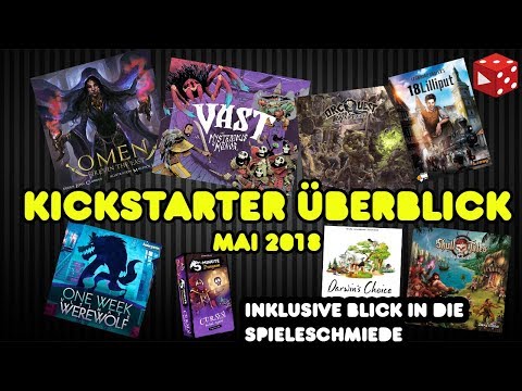 Kickstarter Überblick im Mai: One Week Ultimate Werewolf, The Omen Saga, Darwin's Choice, 18Lilliput