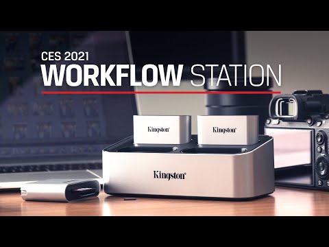 KINGSTON USB3.2 GEN1 WORKFLOW DVIEJŲ DARBŲ SDHC/SDXC UHS-II KORTELĖS SKAITYTUVAS video