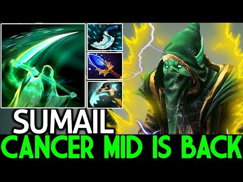 SUMAIL [Necrophos] Cancer Mid is Back Scepter Raid Boss 7.22 Dota 2