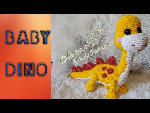 How to make amigurumi dinosaur step by step.(1/1)