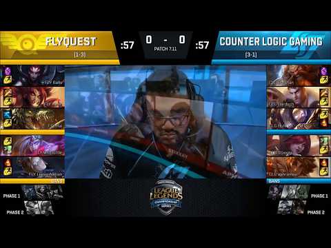 FLY vs CLG Highlights Game 1 NA LCS Summer 2017 FlyQuest vs Counter Logic Gaming W3D2