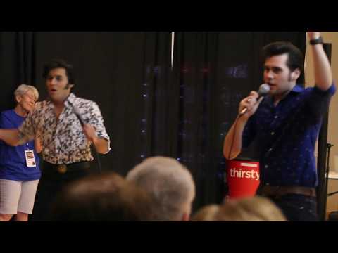 Taylor Rodriguez & Cote Deonath sing Viva Las Vegas Jeff Lewis & Friends 2019 Tupelo Elvis Festival