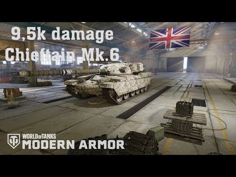 WoT Console - Chieftain Mk.6 - 9.5k damage - Malinovka