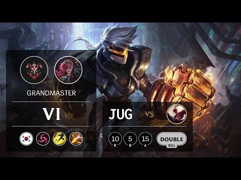 Vi Jungle vs Lee Sin - KR Grandmaster Patch 10.1