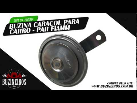 Som da Buzina Caracol para Carro - Par Fiamm - Buzineiros