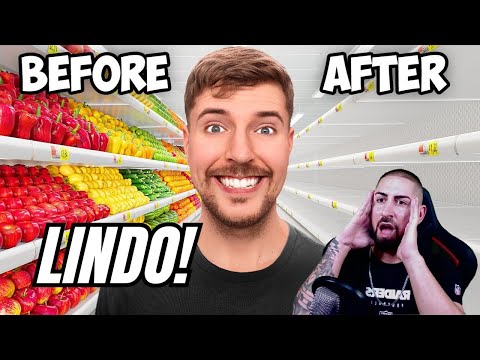 Possessive reacts to MR BEAST - I bought everything in a supermarket