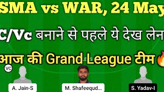 sma vs war dream11 team |sma vs war  pondicherry t10 dream11 team|sma vs war dream11 team today